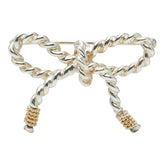 ティファニー ツイスト リボン ブローチ シルバー ゴールド SV925 シルバー K18YG イエローゴールド 750 K18YG イエローゴールド レディース TIFFANY&Co. 【中古】