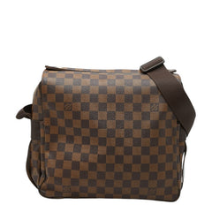ルイ ヴィトン ダミエ ナヴィグリオ ショルダーバッグ N45255 ブラウン PVC レザー レディース LOUIS VUITTON 【中古】