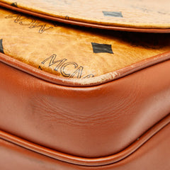エム シー エム ヴィセトス 斜め掛け ショルダーバッグ ブラウン レザー レディース MCM 【中古】