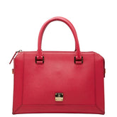 エム シー エム ハンドバッグ トートバッグ ピンク レザー レディース MCM 【中古】