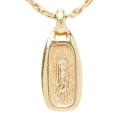 ディオール ロゴ ネックレス ゴールド メッキ レディース Dior 【中古】