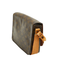 ルイ ヴィトン モノグラム カルトシエールMM 斜め掛け ショルダーバッグ M51253 ブラウン PVC レザー レディース LOUIS VUITTON 【中古】