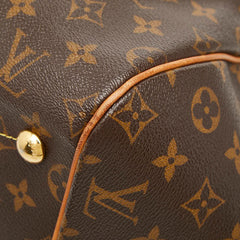 ルイ ヴィトン モノグラム ティヴォリGM ハンドバッグ M40144 ブラウン PVC レザー レディース LOUIS VUITTON 【中古】