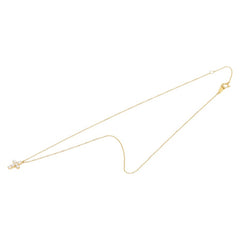 ヴァンドーム青山 K18YG イエローゴールド ダイヤ0.30ct クロスモチーフ ペンダント ネックレス レディース Vendome Aoyama 【中古】