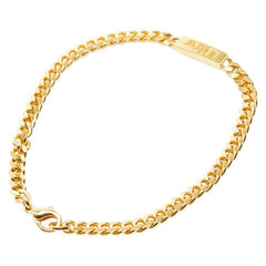 ディオール ロゴ チェーン ブレスレット ゴールド メッキ レディース Dior 【中古】
