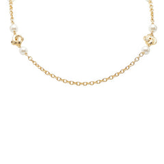 ジバンシー パール ロングネックレス ゴールド メッキ レディース Givenchy 【中古】