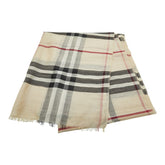 バーバリー ノバチェック ストール ベージュ ウール シルク レディース BURBERRY 【中古】