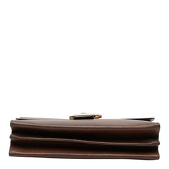 バリー セカンドバッグ クラッチバッグ ブラウン レザー メンズ BALLY 【中古】