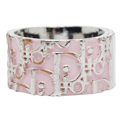 ディオール トロッター リング 指輪 #5 シルバー ピンク メタル レディース Dior 【中古】