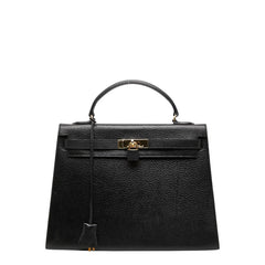 ハイクラス ハンドバッグ ブラック レザー レディース HIGH CLASS 【中古】