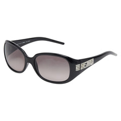 フェンディ ロゴ サングラス FS485R ブラック プラスチック ラインストーン レディース FENDI 【中古】