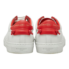 ジバンシー アーバンストリート ローカット スニーカー サイズ37 ホワイト レッド レザー レディース Givenchy 【中古】