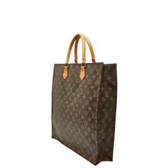 ルイ ヴィトン モノグラム サックプラ ハンドバッグ トートバッグ M51140 ブラウン PVC レザー レディース LOUIS VUITTON 【中古】