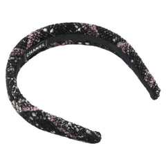 シャネル ココマーク カチューシャ ヘアアクセサリー ブラック マルチカラー ツイード レディース CHANEL 【中古】