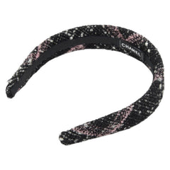 シャネル ココマーク カチューシャ ヘアアクセサリー ブラック マルチカラー ツイード レディース CHANEL 【中古】