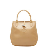 ロンシャン ロゾ ハンドバッグ ベージュ レザー レディース Longchamp 中古