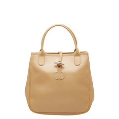 ロンシャン ロゾ ハンドバッグ ベージュ レザー レディース Longchamp 【中古】