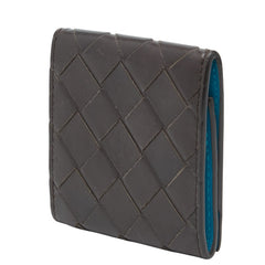 ボッテガヴェネタ イントレチャート 小銭入れ コインケース ブラウン レザー レディース BOTTEGAVENETA 【中古】