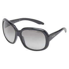 プラダ ロゴ サングラス SPR17I-A ブラック プラスチック レディース PRADA 【中古】