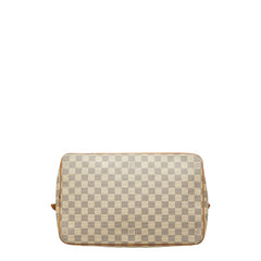 ルイ ヴィトン ダミエ アズール サレヤGM トートバッグ N51184 ホワイト PVC レザー レディース LOUIS VUITTON 【中古】