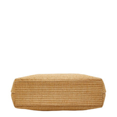 シャネル ココマーク マトラッセ ショルダーバッグ ベージュ ラフィア レディース CHANEL 【中古】