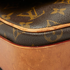 ルイ ヴィトン モノグラム カルトシエールMM 斜め掛け ショルダーバッグ M51253 ブラウン PVC レザー レディース LOUIS VUITTON 【中古】