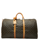 ルイ ヴィトン モノグラム キーポル60 ボストンバッグ トラベルバッグ M41422 ブラウン PVC レザー レディース LOUIS VUITTON 【中古】