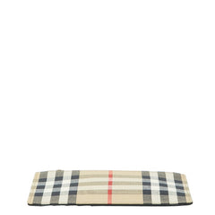 バーバリー ノバチェック フラグメントケース コインケース 8035623 ベージュ ブラック キャンバス レザー レディース BURBERRY 【中古】