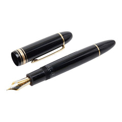モンブラン マイスターシュテュック 149 4810 万年筆 ペン先18K 750 ブラック ゴールド プラスチック K18 ゴールド メンズ MONTBLANC 【中古】