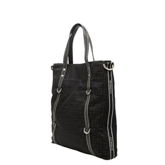 ジバンシー ロゴ トートバッグ ショルダーバッグ 2WAY ブラック ナイロン レザー レディース Givenchy 【中古】