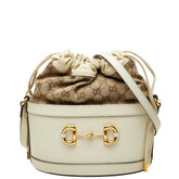 グッチ GGキャンバス ホースビット 1955 バケットバッグ ショルダーバッグ 602118 ベージュ レザー キャンバス レディース GUCCI 【中古】