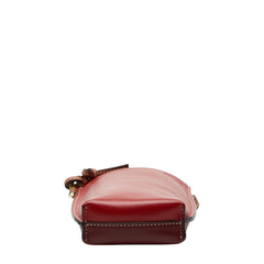 ロエベ アナグラム ゲートポケット 斜め掛け ショルダーバッグ ブラウン レッド レザー レディース LOEWE 【中古】