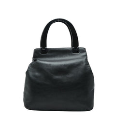 プラダ ハンドバッグ トートバッグ ブラック レザー プラスチック レディース PRADA 【中古】