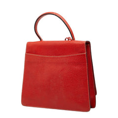 ロエベ バルセロナ ハンドバッグ ショルダーバッグ 2WAY レッド レザー レディース LOEWE 【中古】