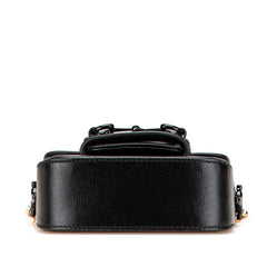 グッチ ホースビット ミニ ショルダーバッグ ポシェット 725863 ブラック PVC レザー レディース GUCCI 【中古】