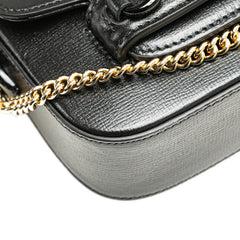 グッチ ホースビット ミニ ショルダーバッグ ポシェット 725863 ブラック PVC レザー レディース GUCCI 【中古】