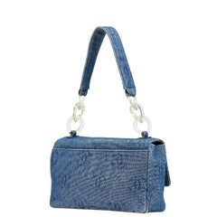 シャネル ココマーク ショルダーバッグ インディゴ ブルー デニム レディース CHANEL 【中古】