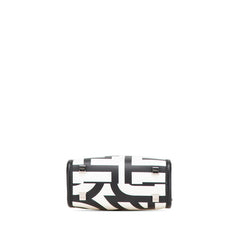 フェンディ × マークジェイコブス MARC JACOBS サンシャイン ショッパー スモール ハンドバッグ ショルダーバッグ 2WAY ブラック ホワイト レザー レディース FENDI 【中古】