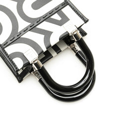 フェンディ × マークジェイコブス MARC JACOBS サンシャイン ショッパー スモール ハンドバッグ ショルダーバッグ 2WAY ブラック ホワイト レザー レディース FENDI 【中古】