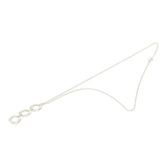 ティファニー トリプル スクエア クッション チェーン ペンダント ネックレス シルバー SV925 シルバー レディース TIFFANY&Co. 【中古】