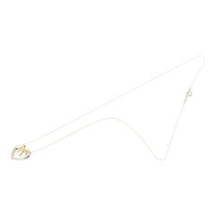 ティファニー ハートリボン ネックレス SV925 シルバー K18YG イエローゴールド レディース TIFFANY&Co. 【中古】