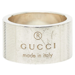 グッチ ロゴ リング 指輪 #16 SV925 シルバー レディース GUCCI 【中古】