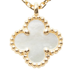 ヴァンクリーフ&アーペル スウィートアルハンブラ ネックレス K18YG イエローゴールド マザーオブパール レディース Van Cleef & Arpels 【中古】