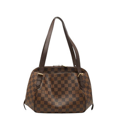 ルイ ヴィトン ダミエ ベレムMM ハンドバッグ トートバッグ N51174 エベヌ ブラウン PVC レザー レディース LOUIS VUITTON 【中古】