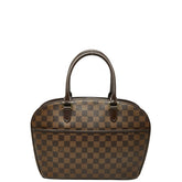 ルイ ヴィトン ダミエ サリア オリゾンタル ハンドバッグ N51282 ブラウン PVC レザー レディース LOUIS VUITTON 【中古】