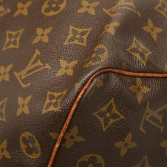 ルイ ヴィトン モノグラム キーポル50 ボストンバッグ M41426 ブラウン PVC レザー レディース LOUIS VUITTON 【中古】