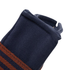 エルメス フールトゥPM ハンドバッグ ネイビー ブラウン キャンバス レディース HERMES 【中古】