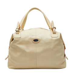フルラ ハンドバッグ ショルダーバッグ ボストンバッグ アイボリー ベージュ レザー レディース Furla 【中古】