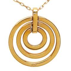 スワロフスキー サークル Circle ペンダント ネックレス ゴールド メッキ ラインストーン レディース SWAROVSKI 【中古】