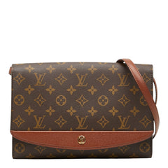 ルイ ヴィトン モノグラム ボルドー 斜め掛け ショルダーバッグ M51797 ブラウン PVC レザー レディース LOUIS VUITTON 【中古】
